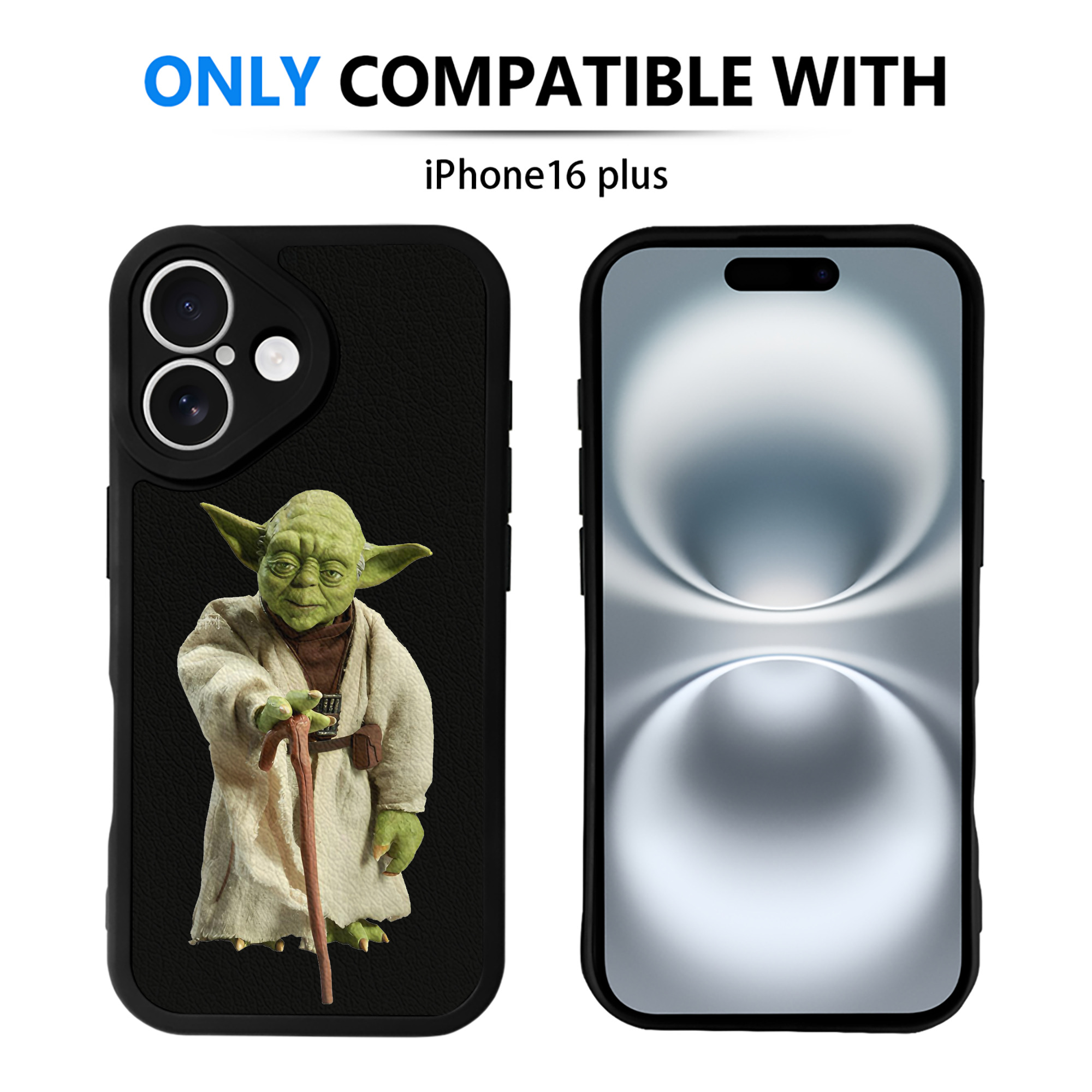 （画像用） スター・ウォーズ Star Wars 【iPhone 16シリーズ対応】シリコンスマホケース（レザー調） 材質：シリコン